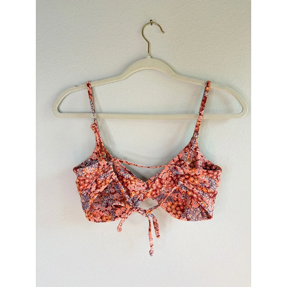 L*SPACE Ringo Bikini Top Floral Size Large